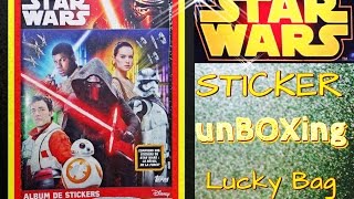 STAR WARS STICKER ALBUM 5 SURPRISE STICKER UNBOXING 4K Kinder DISNEY Überraschung Stickeralbum TOPPS [upl. by Schnurr]