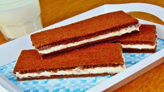 Rezept Milchschnitte selber machen  Milchschnittenkuchen [upl. by Kippar709]