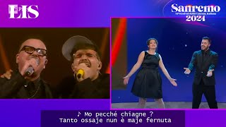 LIS Sanremo 2024  Geolier con Guè Luchè e Gigi D’Alessio canta un medley ‘Strade’ [upl. by Ahterod]