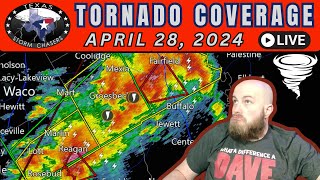 April 28 2024 LIVE Texas Tornado and Flooding Coverage Extended [upl. by Kinch]