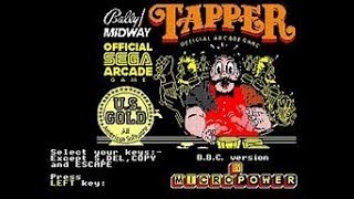 Tapper  BBC Micro  Commodore 64  ZX Spectrum  Amstrad CPC 464 [upl. by Eissert]