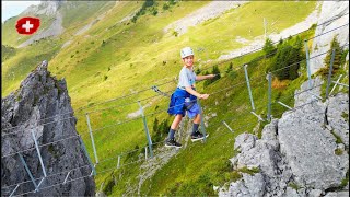 Engelbergs VIA FERRATA Will He Conquer This Thrilling Expedition Travel Vlog [upl. by Mikkanen]