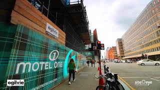 Time lapse footage of Motel One Glasgow being built by Ogilvie Construction [upl. by Natie]