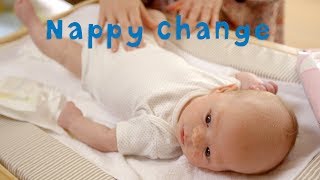 How to Successfully Change a Nappy  JOHNSONS Baby [upl. by Leval999]