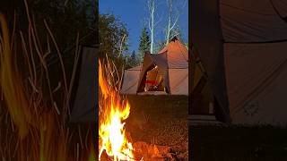 Pitching an outfitters tent in extreme wind wintercamping survival wintersurvival [upl. by Akcebar]