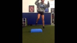 Exercise of the Month Box Lateral Hops to Single Leg Deceleration [upl. by Litch]