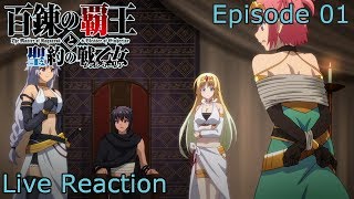 Live Reaction Hyakuren no Haou to Seiyaku no Valkyria Episode 1 [upl. by Llerrom]