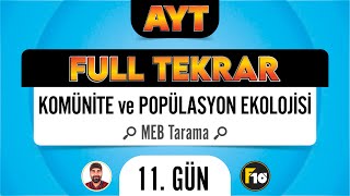 MEB Biyoloji Kitabı Komünite ve Popülasyon Taraması F10 Full Tekrar Kampı [upl. by Lucrece531]