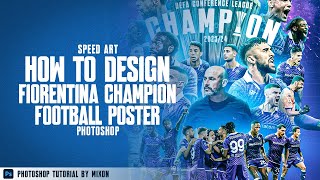 How to design CHAMPION Poster  Speed Art Photoshop 98 [upl. by Burford161]