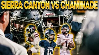 Sierra Canyon vs Chaminade  LA Football Battle  Week 10 [upl. by Atsugua]