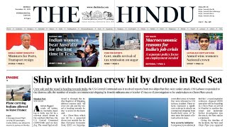 25 December 2023  The Hindu Newspaper Today  The Hindu Analysis Today  UPSC Current Affairs Today [upl. by Attenborough222]