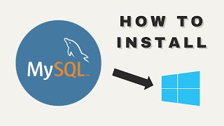 How to install MySQL on Windows [upl. by Nilyram]