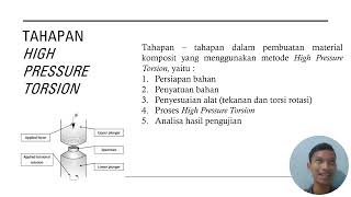 HIGH PRESSURE TORSION HPT [upl. by Eiramnerual]