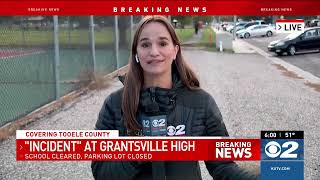 Grantsville High School evacuated after report of male entering building with handgun [upl. by Spence]