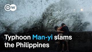 Super typhoon Manyi is sixth major storm to batter the Philippines in the past month  DW News [upl. by Ttirrem]