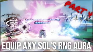 How To Equip Any Aura In Roblox Sols RNG Without Rolling 4 [upl. by Elokcin]