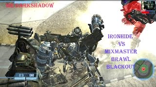 IronHide Vs MixmasterBrawl and BlackoutTransformers The Game [upl. by Enitsirc]