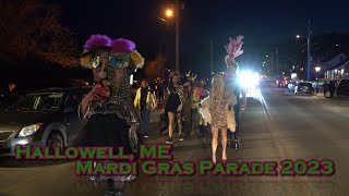 Hallowell Mardi Gras Parade 2023 [upl. by Higgins422]