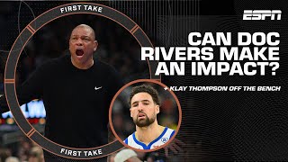 Doc Rivers STRUGGLES to MAKE AN IMPACT  Klay Thompsons CONFIDENCE off the bench 👀  First Take [upl. by Oderfliw646]