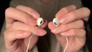 ASMR Earphone Mic Binaural TappingNo Talking [upl. by Lema]