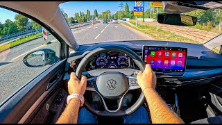 NEW Volkswagen Golf Style 2024 15 TSI 150 hp  POV Test Drive [upl. by Salhcin323]