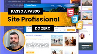 Crie um Site Profissional completo com HTML CSS e Javascript  Passo a Passo do Zero parte 2 [upl. by Anoved]