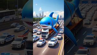 ❤️ Evolution of Catapillar Big Shark Transporting In Truck 🥰 2 cat cute love shorts [upl. by Zuzana74]