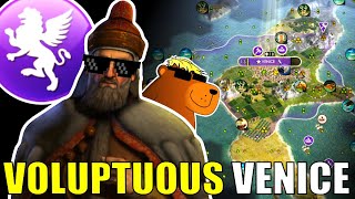 Civ 5  The Return Of Mega City VENICE Civ 5 Returns – 1 Deity Venice Civilization V [upl. by Inalawi]