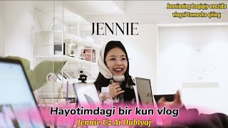 JENNIEVLOG UZ AI DUB Jenniening haqiqiy ovozida dublaj qilindi uzpopoff [upl. by Daney]