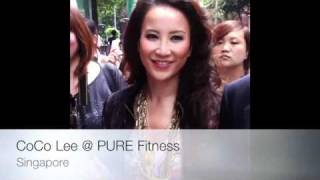 CoCo Lee 李玟  PURE Fitness Singapore [upl. by Ijok682]