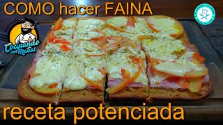 FAINA casera una receta quotPOTENCIADAquot no falla muy fácil y rica con harina de garbanzos [upl. by Cy523]