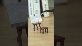 How to Make a Mini Easel  DIY Tutorial shorts miniature handmade [upl. by Jarrett]