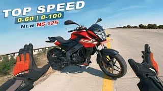 2024 Bajaj Pulsar NS 125 Top Speed  0 to 60  0 to 100  All Gears Top Speed [upl. by Brufsky]