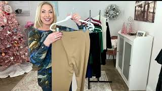 Susan Graver Weekend Premium Stretch Slim Leg Ankle Pant on QVC [upl. by Arni]