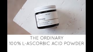 The Ordinary 100 LAscorbic Acid Powder Review and How To Use It [upl. by Schumer443]