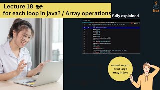 18 for each loop in java  Array in java [upl. by Natalina713]