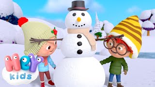 Facciamo un pupazzo di neve ☃️❄️  Canzone Invernale per Bambini  HeyKids Italiano [upl. by Elrebma]