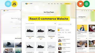 How to Create a eCommerce Website using React JS  React ecommerce website [upl. by Rayshell]