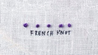 How to do a French Knot [upl. by Alleuol]