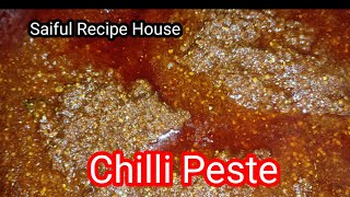 Restaurant Style Chilli paste Recipe [upl. by Mulac]