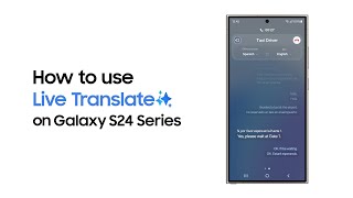 Galaxy S24 Series How to use Live Translate  Samsung [upl. by Aidnahs]