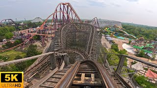 Viper POV 5K UNDERRATED WOODEN COASTER Six Flags Great America Gurnee IL [upl. by Jelle343]