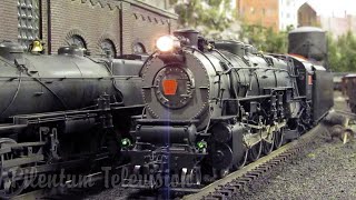 One of the most detailed model railroad layouts for America’s biggest steam locomotives in O scale [upl. by Eellac]