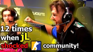 12 times when jL shocked CS2 community [upl. by Mintun]