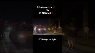 Nissan GTR VS BMW M3 gtr35 mpower m3 acceleration sportscar shorts automobile [upl. by Shargel]