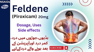 Feldene tablet  Piroxicam  Drug class  Composition  Dosage  Uses  Side effects in Urdu [upl. by Elletnahc]