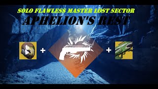 Solo Flawless Master Lost Sector  Aphelions Rest  Solar Hunter  Destiny 2 Season 23 [upl. by Panthea]