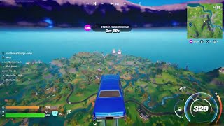 TUTORIAL HOW TO FLY WITH THE CAR IN FORTNITE Bug How to jump with the hydraulic car in fortnite [upl. by Ekeiram]