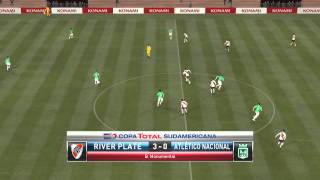 River Plate vs Atlético Nacional  Final Vuelta Copa Sudamericana 2014  PES 2015 [upl. by Nedra]