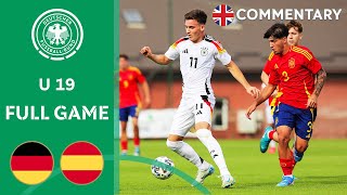 Germany vs Spain  Full Game  Under19  International Match [upl. by Atnauq]